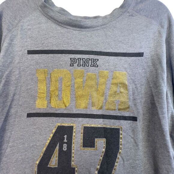 University of iowa hawkeyes PINK sweatshirt with pockets - Picture 12 of 16